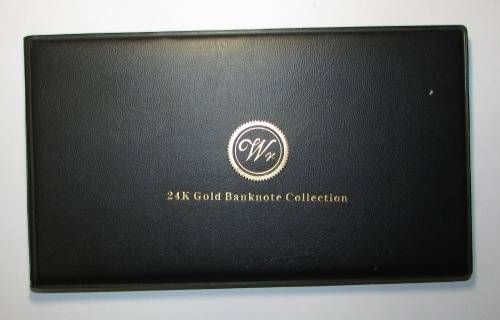Limited Edition - 24KT Gold Banknote Collection Folder