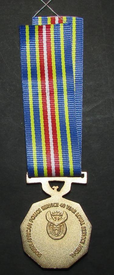 ( Last One )SAPS - 40 Year Loyal Service Full Size Medal