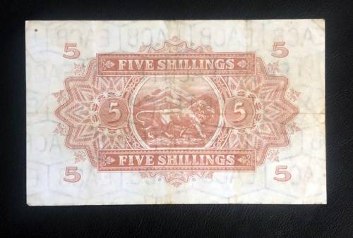 East Africa - 1957 Queen Elizabeth 5 Shillings