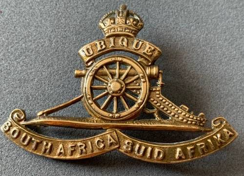 South African World War Two Field Artillery Cap Badge