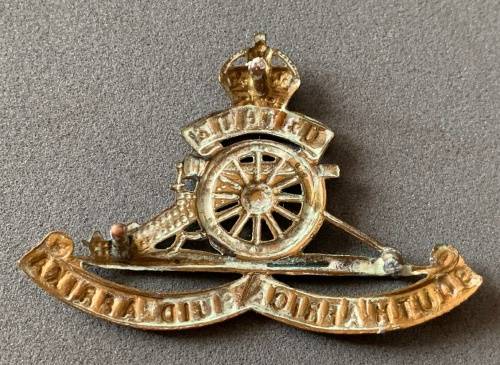 South African World War Two Field Artillery Cap Badge
