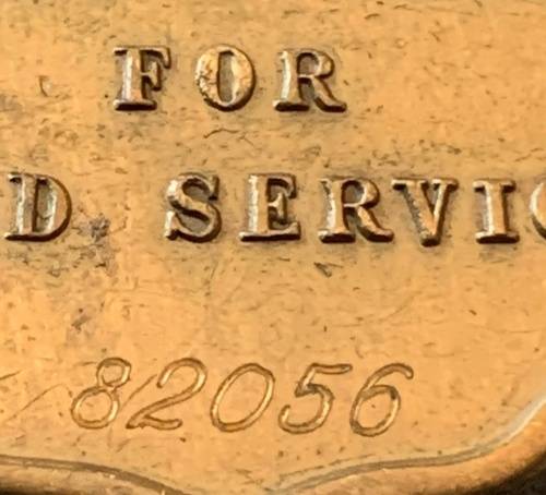 SADF - Full Size Good Service Medal - Number 82056