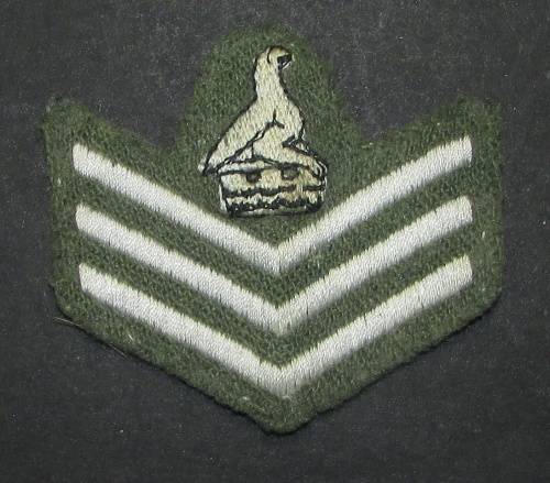 Zimbabwe - Staff Colour Sergeant Rank Badge