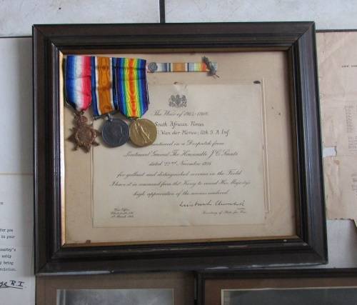 Van Der Merwe Family Group - World War One (MID) and World War Two(KIA)