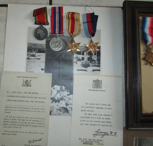 Van Der Merwe Family Group - World War One (MID) and World War Two(KIA)