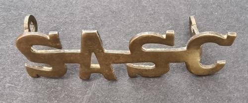 World War Two Era South African Services Corps Shoulder Title