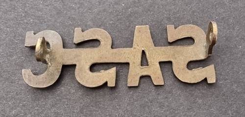 World War Two Era South African Services Corps Shoulder Title