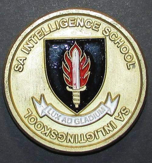 SADF - Intelligence School Numbered Medal/Challenge Coin