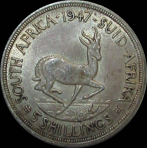 1947 Silver Union of South Africa Silver Crown