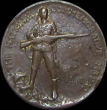 Boer War Absent Minded Begger Medallion ( Bronze - Small Version )