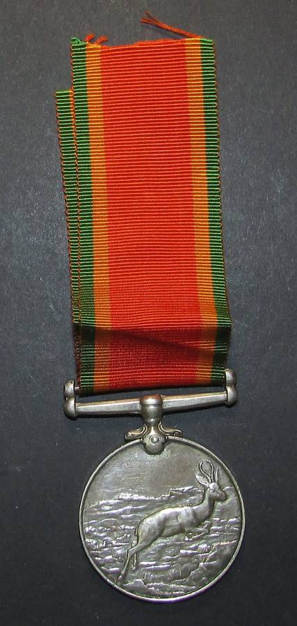 Full Size World War Two Africa Service Medal ( Silver ) To:321 R.NHatton