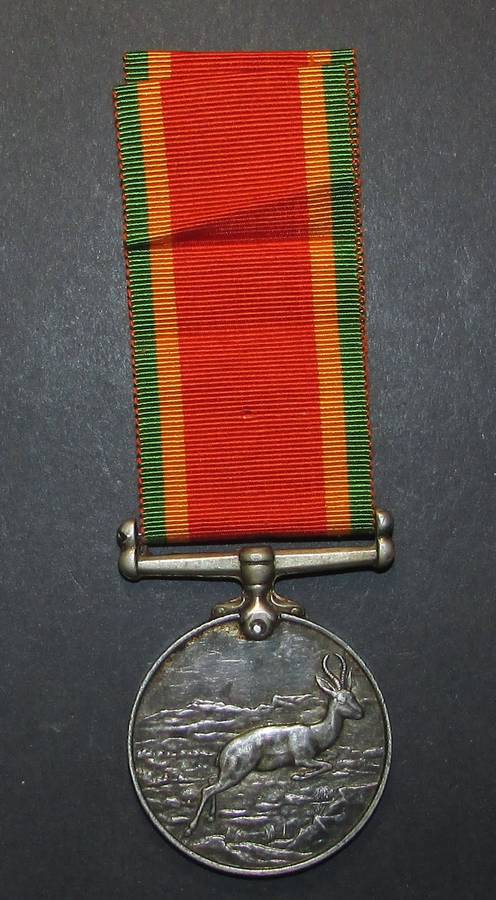 Full Size World War Two Africa Service Medal ( Silver ) To:N39635V M.Moeletsi