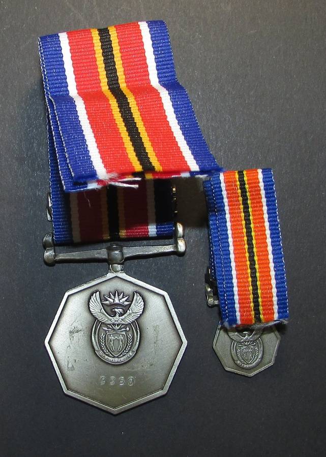 SANDF - Full Size Plus Miniature Humanitarian Aid Medal