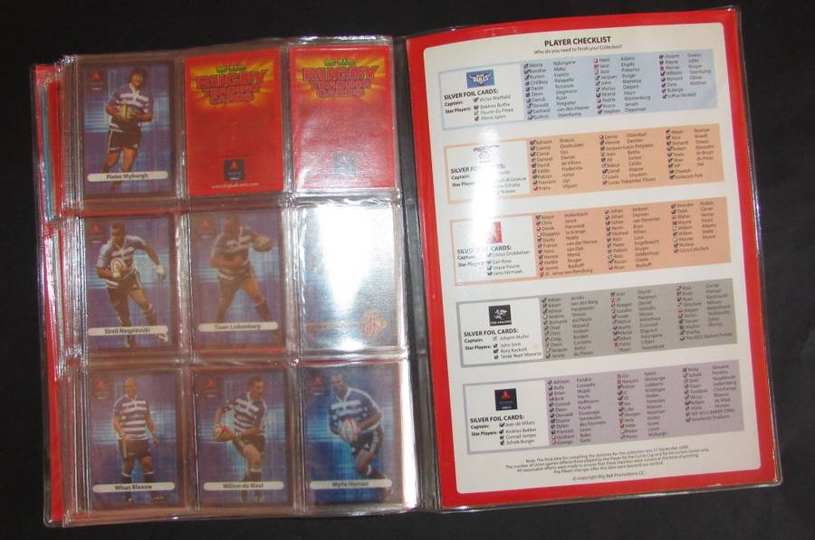 2009 Big Ball Rugby Trading Cards - Complete Set of 168 Cards in Folder