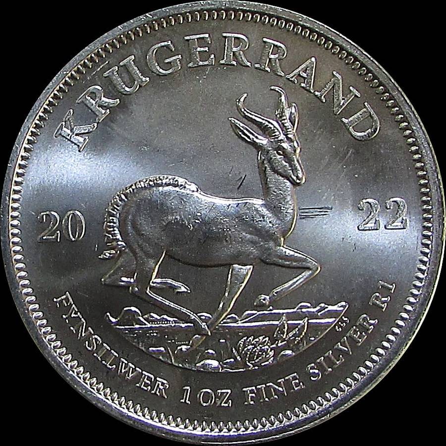 Sterling Silver 1OZ Silver Krugerrand - Dated 2022