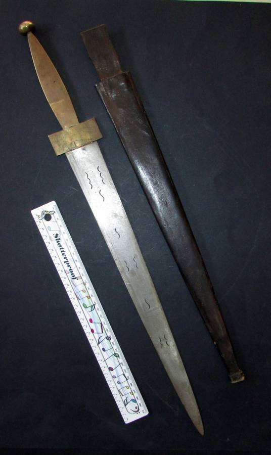 Vintage African Tribal Dagger/Sword with Sheath