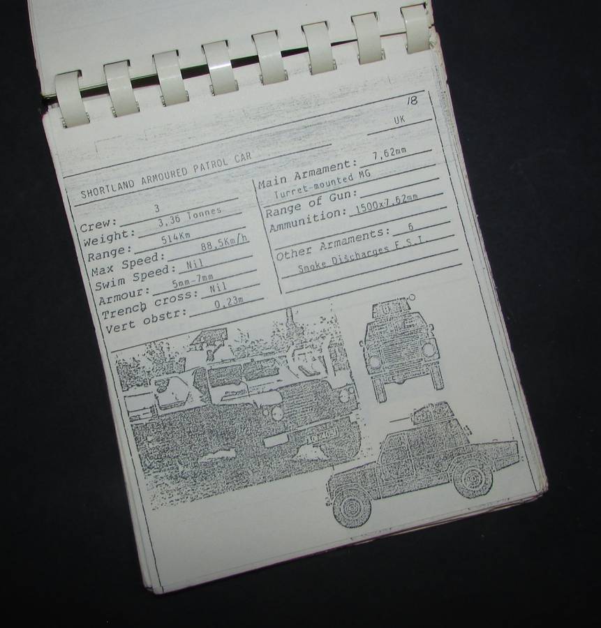 SADF - Restricted - Armoured Vehicles Booklet