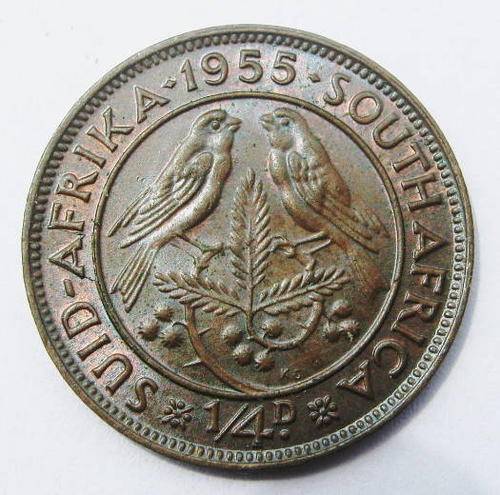1955 Union of South Africa Farthing - Brilliant UNC