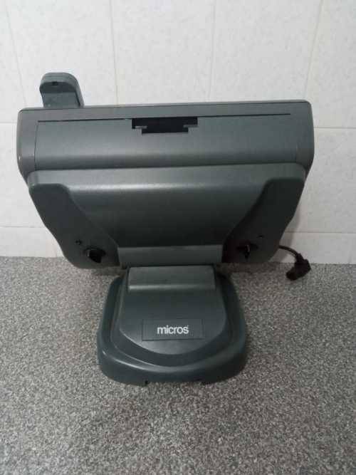 Micros CE WS5A Terminal with Stand + Customer Display and Fingerprint Scanner - Windows CE 6.0
