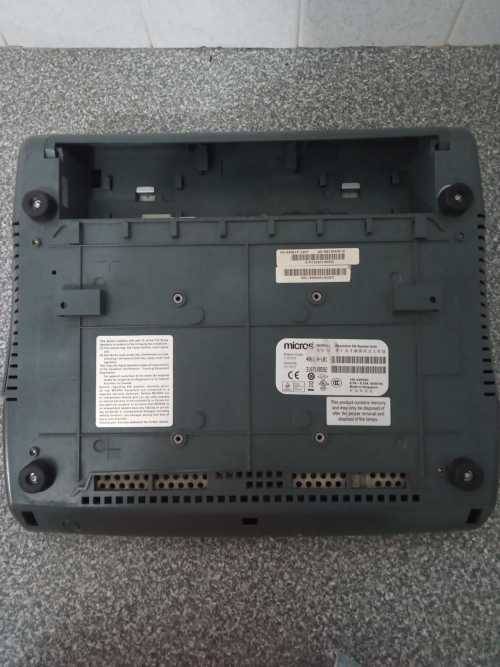Micros CE WS5A Terminal with Stand + Customer Display and Fingerprint Scanner - Windows CE 6.0