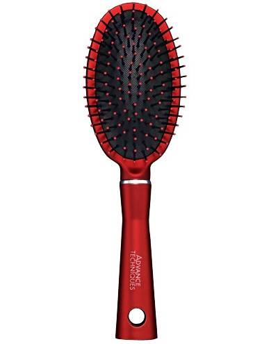 NEW SEALED IN PACKAGE AVON LARGE ROUND CUSHION BRUSH COLOUR RED