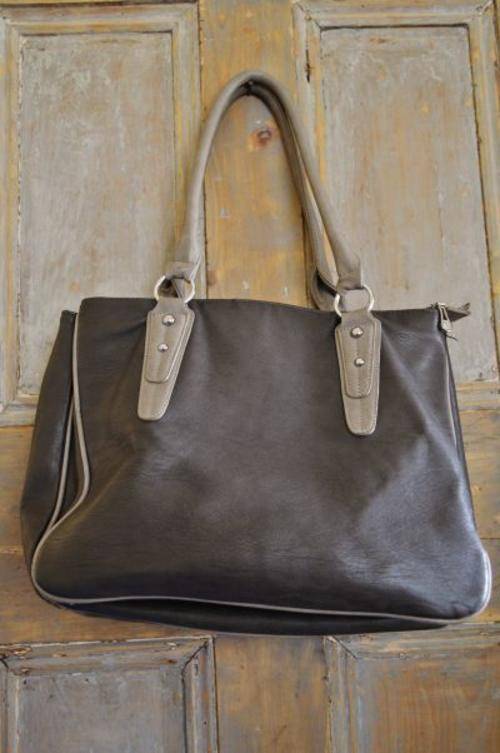 Large grey handbag