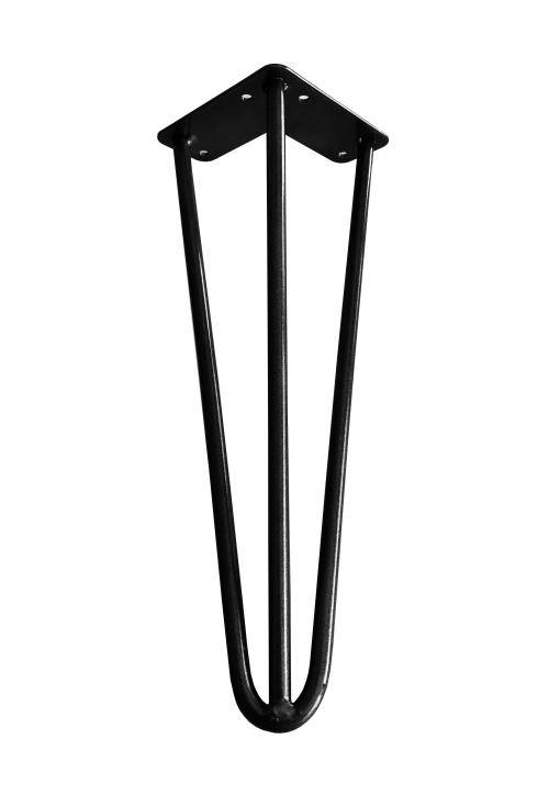 Hairpin Leg - 30cm - Low Coffee / Side Table. Powder Coated Black