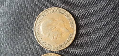1921,1927 One Penny Coin