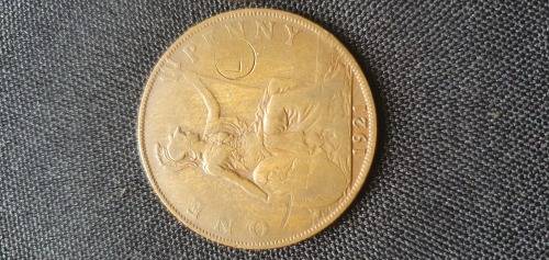1921,1927 One Penny Coin