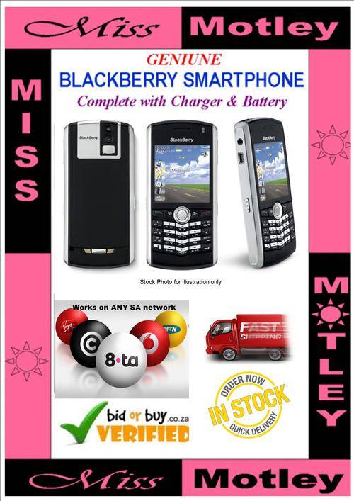 GENUINE BLACKBERRY PEARL 8100 -  BBM ready - WITH CHARGER AND BATTERY - BARGAIN