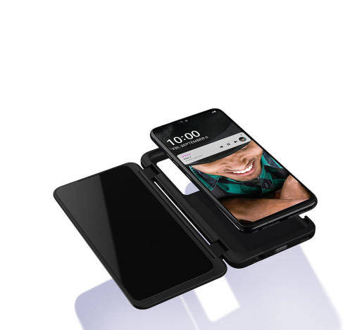 LG G8x ThinQ Dual Screen Smartphone - Aurora Black - 128GB