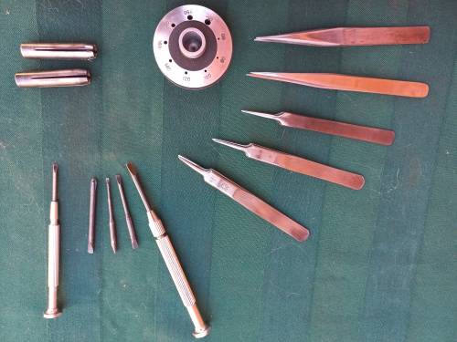 Vintage Watch Maker Repairer tools and books