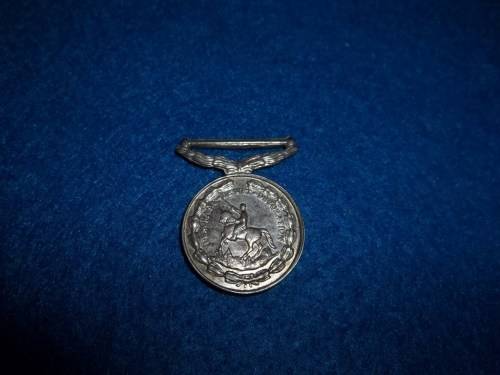 Silver De Wet Decoration Miniature Medal