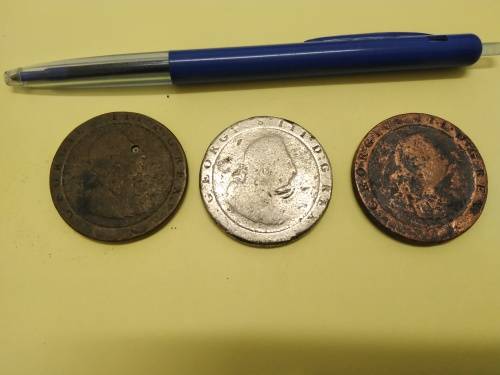 3 x 1797 Cartwheel Coins
