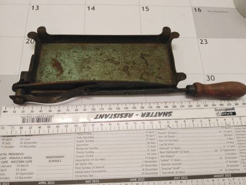 Small Steel Vintage Guillotine
