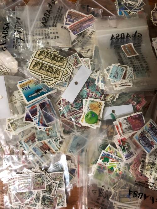 South africa used stamps in packets