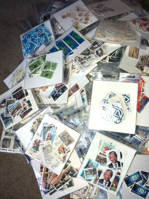 South africa used stamps in packets