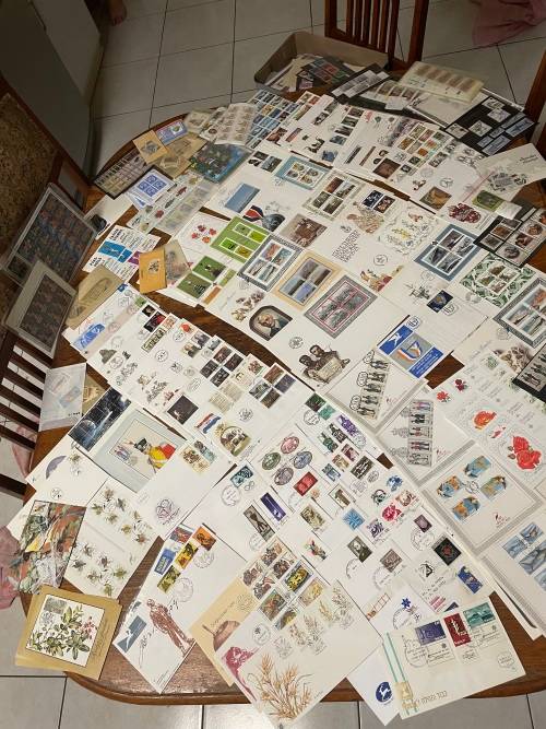 Mixed lot of covers and stamps- estate lot- see description
