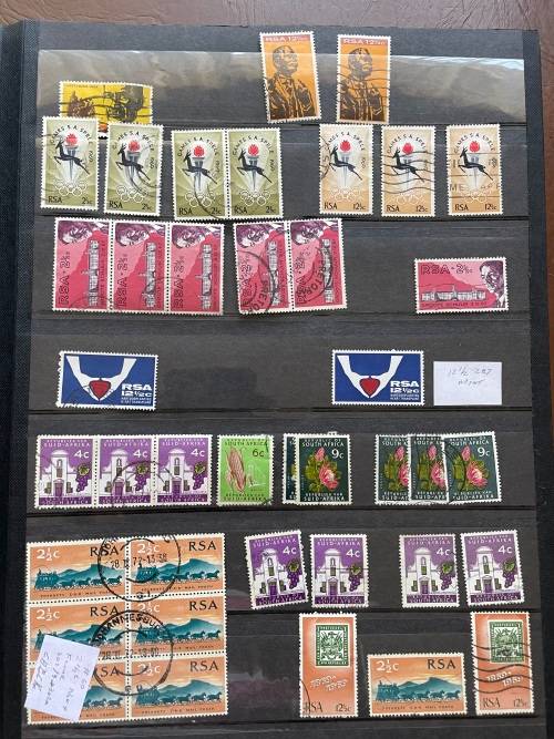 South Africa used in stockbook - estate lot - all pages in description