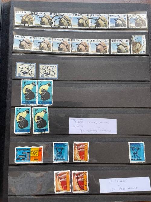 South Africa used in stockbook - estate lot - all pages in description