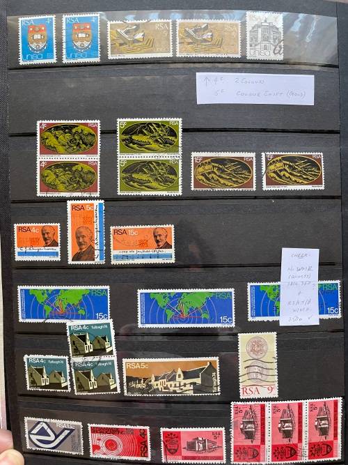 South Africa used in stockbook - estate lot - all pages in description