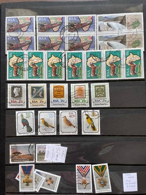 South Africa used in stockbook - estate lot - all pages in description