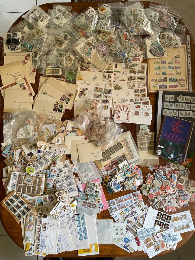 Estate lot stamps, covers - remainders - large lot.