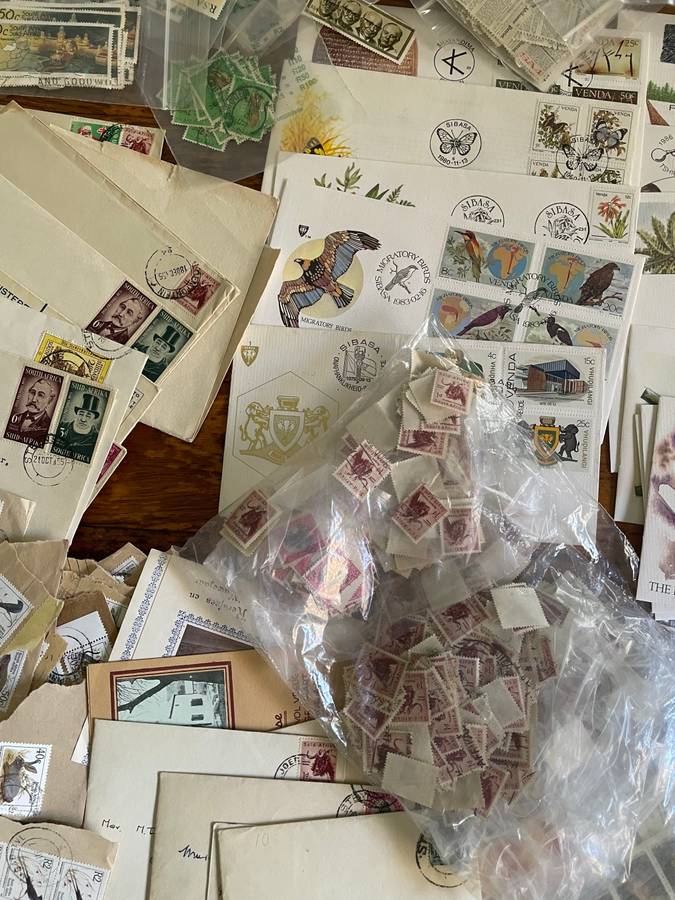 Estate lot stamps, covers - remainders - large lot.