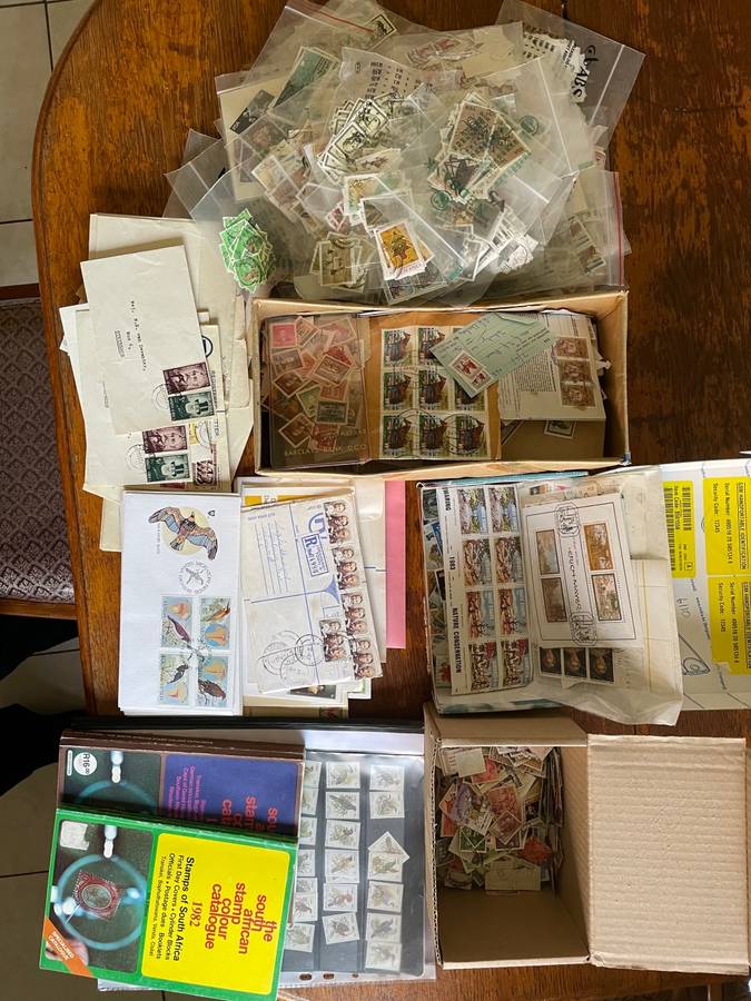 Estate lot stamps, covers - remainders - large lot.
