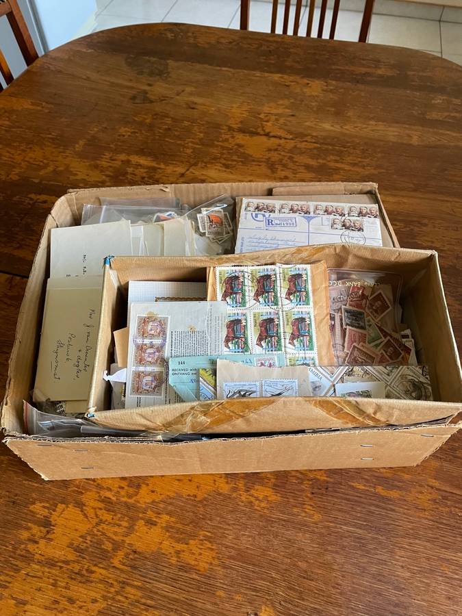 Estate lot stamps, covers - remainders - large lot.