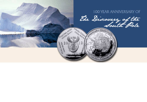 2012 Silver Proof R2 Antartica 1 Ounce - 100 Year Anniversary Coin - Low Mintage !!