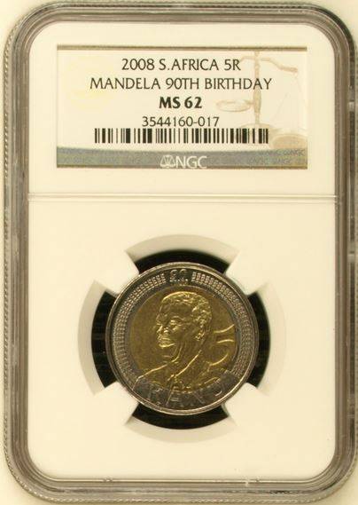 WOW NGC 90th Birthday MS62 This is a scarce NGC grade, Record prices over R1000.