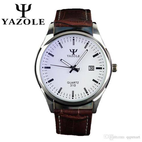 *** LATE ENTRY *** Men's Luxury Calendar PU Leather Stainless Steel Quartz Wrist Watch