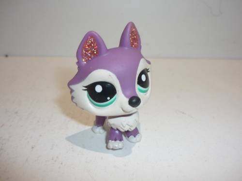 THE LITELEST PET SHOP #2297-SPARKLE HUSKY-VERY RARE